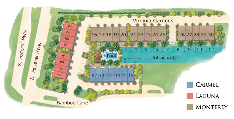 siteplan_lg Estancia Townhoms Boynton Beach Site plan